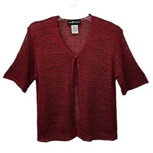 Sag Harbor Red Cardigan sz XL